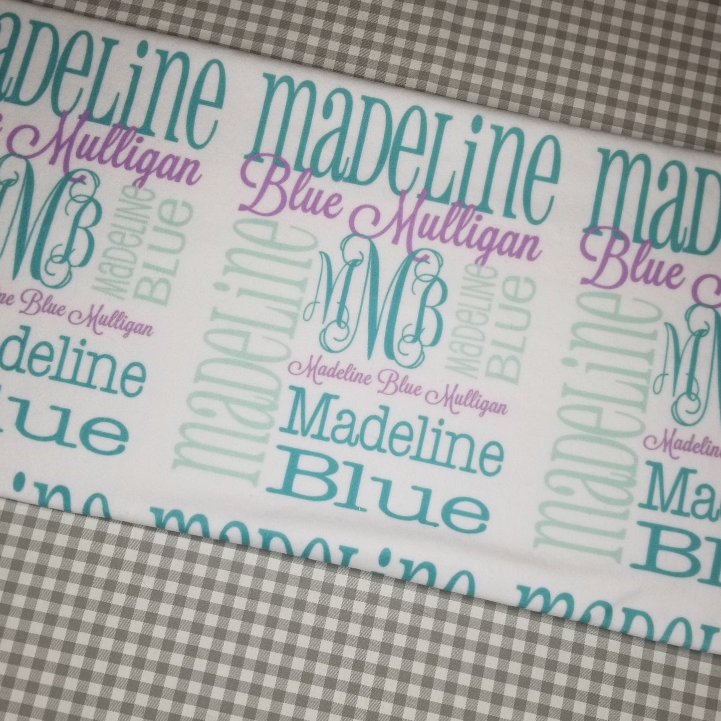 Personalized Baby Name Blanket - Classic Design - The Harper Jane