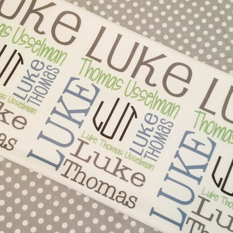 Personalized Baby Name Blanket - Classic Design - The Luke