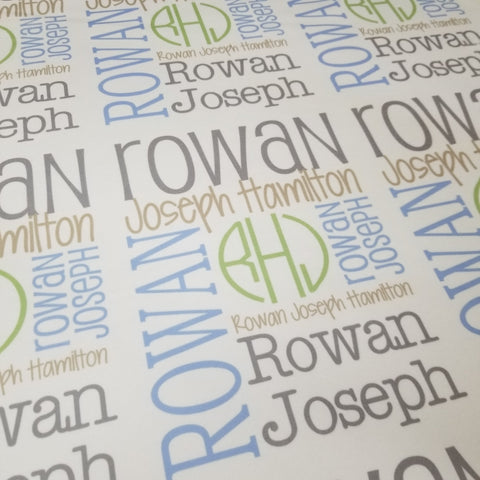 Personalized Name Blanket - Classic Design - The Rowan