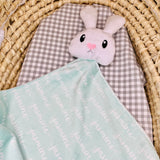 Bunny Buddy Baby Lovey - Personalized Name Lovey Blanket - Monogram Baby Gift